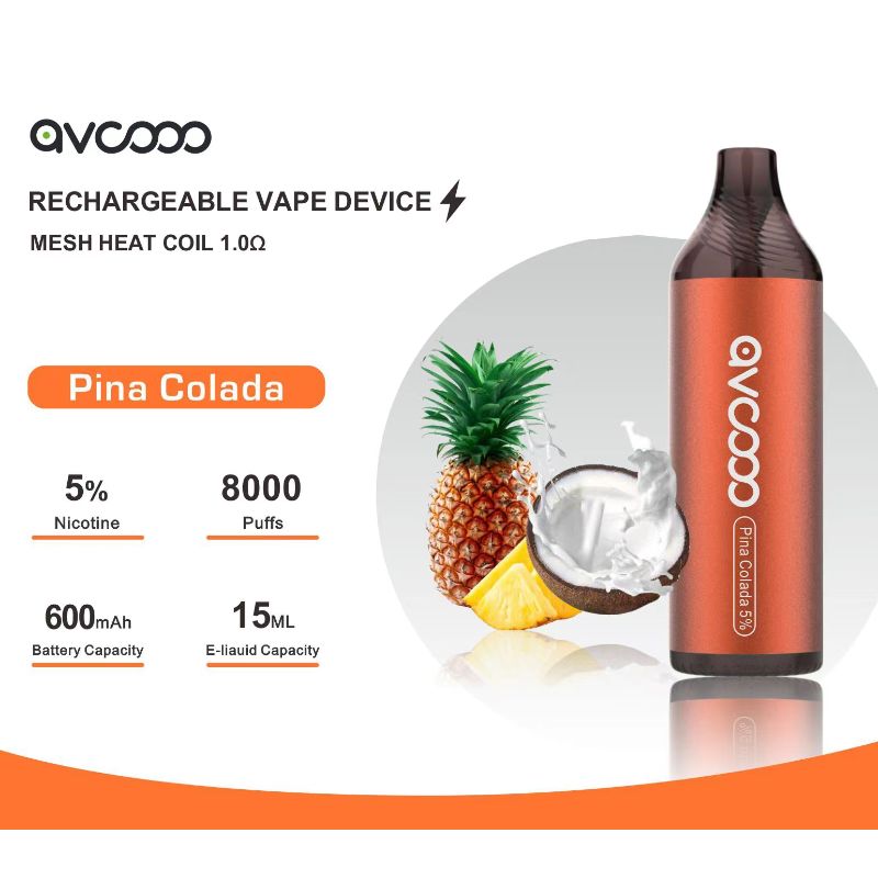 Avcooo rechargeable Device 8000 พัฟ